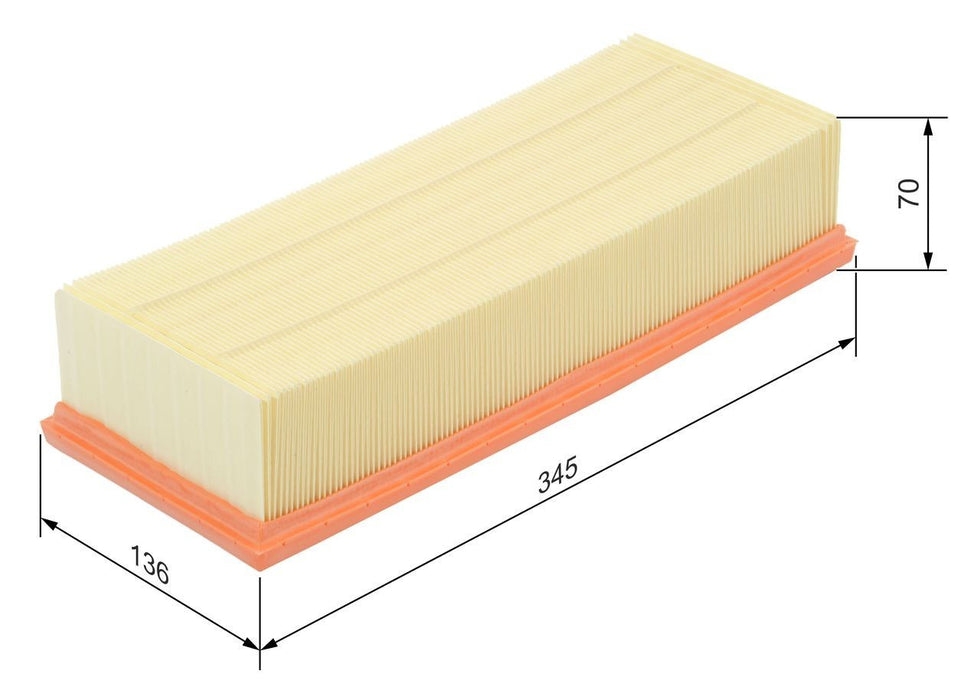 Bosch Air Filter S9404 VW Golf Mk5 Mk6 Audi A3 Q3 Tiguan Passat 1987429404