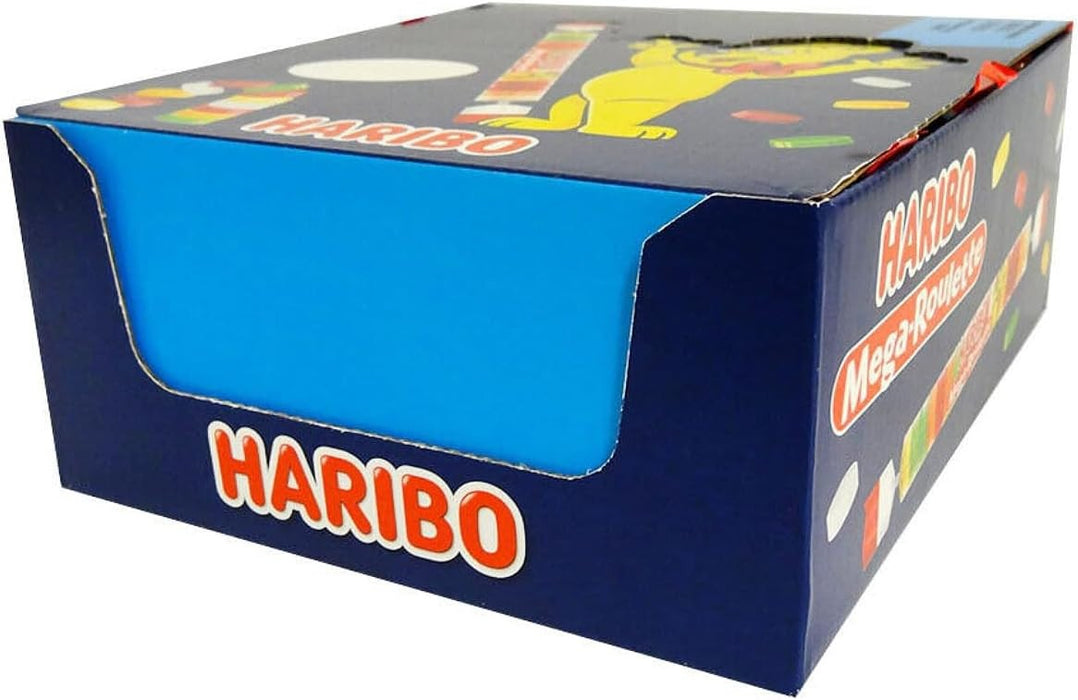 Haribo Mega Roulette Fruit Rubber Wheels Chewy Jellies Pack Of 40 x 45g