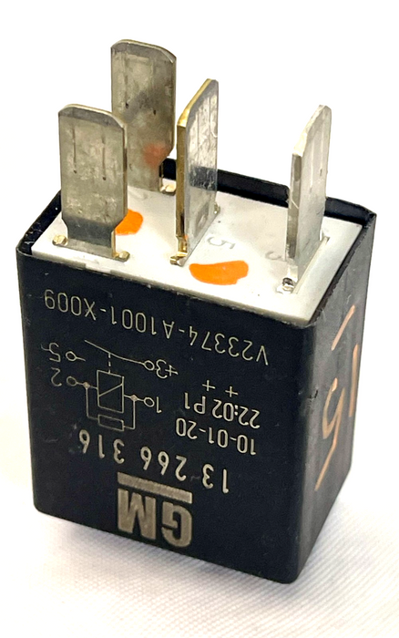 Vauxhall Saab (4-Pin) Black Relay 13266316 Tyco V23374-A1001-X<wbr/>009 12V Portugal
