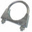 For Mini F54 F57 F60 2.0 Front Down Pipe Exhaust U Clamp Heavy Duty Clamp  75mm
