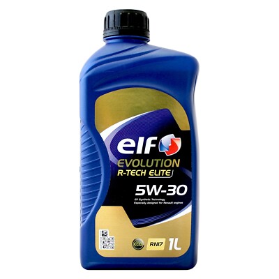 Elf Evolution R-Tech Elite 5w-30 Synthetic Engine Oil RN17 ACEA C3 - 1 Litre 1L