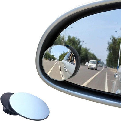 Blind Spot Mirrors, round Frameless 360° Rotate Sway Adjustable HD Glass