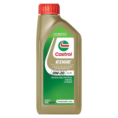 Castrol Edge SAE 0W-20 LL IV Engine Oil 1L Synthetic ACEA Light Duty C5 15F610