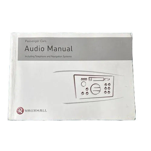 Vauxhall Audio Manual Radio BLAUPUNKT CAR 2003 Printed 2001