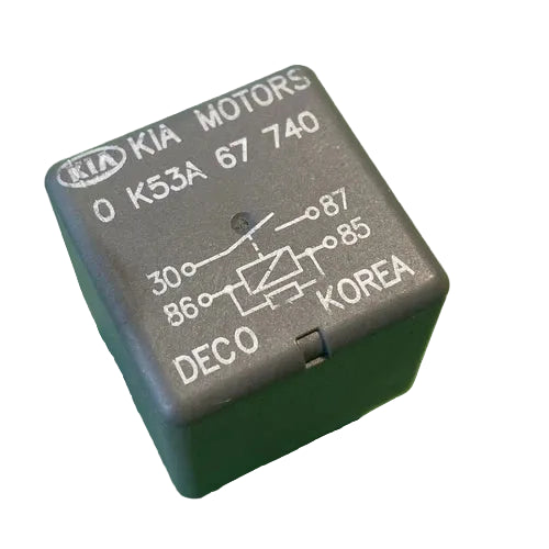 Kia (1995-2010) Multi-Use Grey 4-Pin Relay 0K53A67740 Deco / Kia Motors