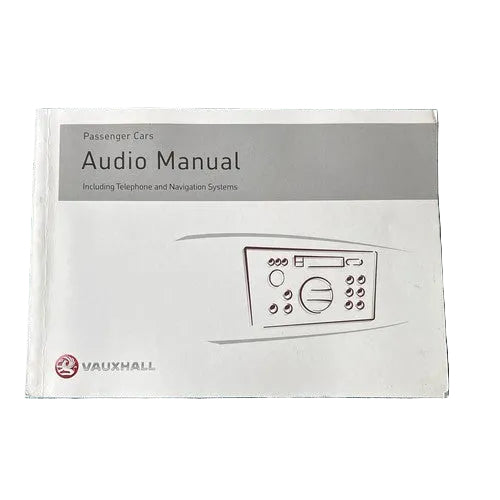 Vauxhall Audio Manual Radio BLAUPUNKT CAR 2003 Printed 2001