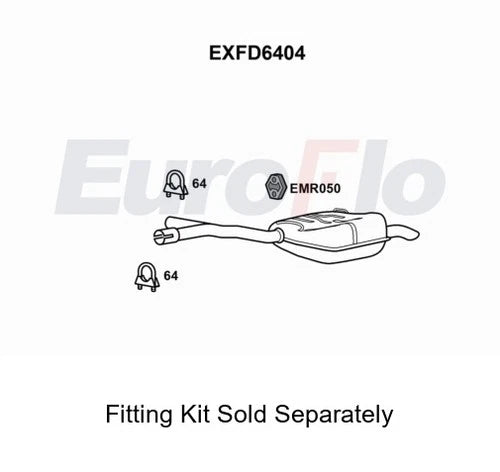 For Ford Galaxy MK3 & Mondeo MK4 Rear Exhaust Back Box Rubber Hanger