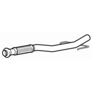 Front Exhaust Pipe With Flexi for Citroen C3 EB2 (HMZ) VTi 82 1.2 2012-2015