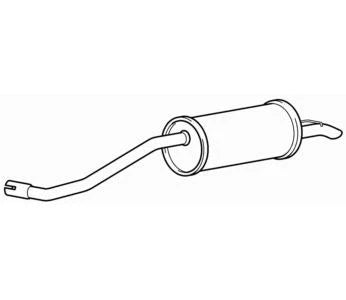 Quality Rear Exhaust Silencer Back Box for Volkswagen Polo CHYA 1.0 (2014-2018)