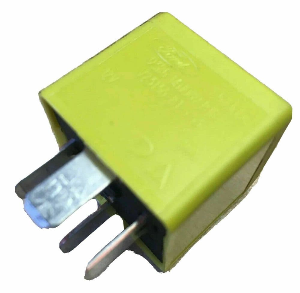 V23136-B1-X33 Genuine Ford 40A (1990-2006) Yellow Relay 4-Pin 93BG-14N089-B1B